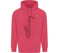 Un Hoodie Per Bambini Del Sassofono Strumento Musicale Brass Band