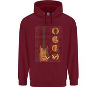 Un Hoodie Per Bambini Music Rock N Roll Guitarista Con Progetto Di Chitarra