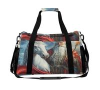 Un-icorn Storm Chaser Wizard Red Dragon Borsone da viaggio con stampa bagagli per la notte e il fine settimana borse a tracolla per donne uomini