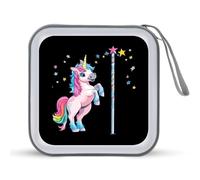 Un-icorns Pole Dancing CD Case Holder Portable 40 Capacità DVD Wallet Storage Organizer per Auto Viaggi