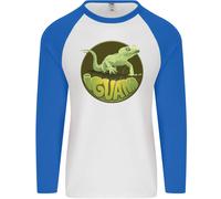 Un Iguana Lizard Uomo L/S Baseball T-Shirt