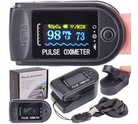 Un impulso ossimetro e un misuratore di frequenza cardiaca LCD