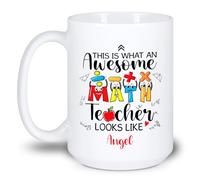 Un Insegnante Di Matematica Fantastico Tazze Di Caffè Novità Tazza Colazione Ceramica Tazze Da Tè Regali Divertenti Per Festa Della Mamma Fidanziati Regali Di Compleanno 330ml