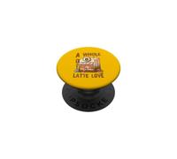 Un intero Latte Love Carino Corgi Coffee Store PopSockets PopGrip Adesivo