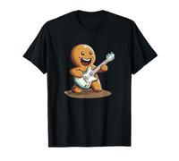 Un Jolly Guitar Jam con Questo Costume da omino di Pan di Zenzero Maglietta