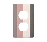 Un kit pannello da parete duplex con colori caldi e rustici, 11,4 x 7 cm, copertura per presa elettrica per interruttore della luce, (1 pezzo).