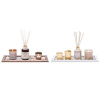 Un Kit Profumazione con Vassoio Diffusore e Bastoncini Idea Regalo 2 Fragranze