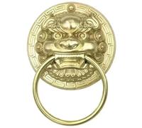 Un ko antico, Batacchio for porta con testa di leone, anello in ottone multicolore(300mm Copper Color2)