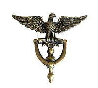 Un ko antico, Batacchio for porta con testa in lega di zinco, bronzo ciano 19x22 cm