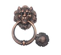 Un ko antico, Maniglia for porta con testa di leone in ottone e pomelli in legno in bronzo rosso(Red Bronze)