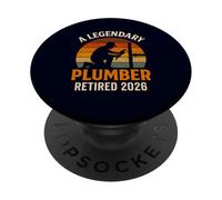 Un leggendario idraulico ritirato 2026 Retro Master Pipefitter PopSockets PopGrip Adesivo