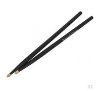 Un Legno Di Acero Band Coppia Bacchette Nere 5a