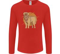 Un Leonberger Cane Uomo Maniche