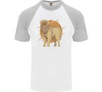 Un Leonberger Cane Uomo S/S Baseball T-Shirt