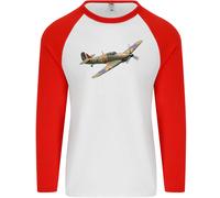 Un Libellula Hawker Hurricane Aviatore Solo Uomo L/S Baseball T-Shirt
