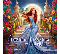 Un libro da colorare di abiti di moda progettato per adulti e adolescenti. Gli abiti alla moda e i vivaci motivi floreali nel libro sono ricchi di colore e splendidamente belli. Questo libro è una pia