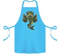 Un Luccio Pesce Con Birra Pesca Pescatore Cotone Grembiule 100% Biologico