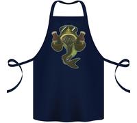 Un Luccio Pesce Con Birra Pesca Pescatore Cotone Grembiule 100% Biologico