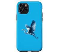 Un maestoso airone azzurro in volo - Design artistico Custodia per iPhone 11 Pro