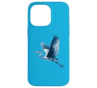 Un maestoso airone azzurro in volo - Design artistico Custodia per iPhone 14 Pro Max