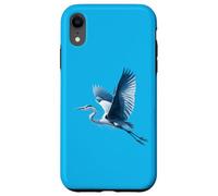 Un maestoso airone azzurro in volo - Design artistico Custodia per iPhone XR