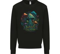 Un Magico Sweatshirt Jumper Di Città Di Funghi LSD Uomo