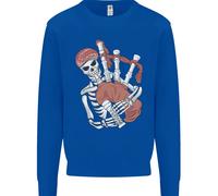 Un Maglione Con Il Teschio Che Suona Il Piping Uomo