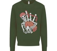 Un Maglione Con Il Teschio Che Suona Il Piping Uomo