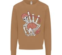 Un Maglione Con Il Teschio Che Suona Il Piping Uomo