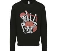 Un Maglione Con Il Teschio Che Suona Il Piping Uomo