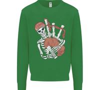 Un Maglione Con Il Teschio Che Suona Il Piping Uomo