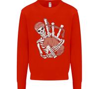 Un Maglione Con Il Teschio Che Suona Il Piping Uomo