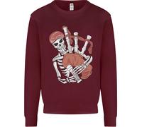 Un Maglione Con Il Teschio Che Suona Il Piping Uomo