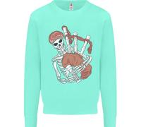 Un Maglione Con Il Teschio Che Suona Il Piping Uomo