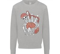 Un Maglione Con Il Teschio Che Suona Il Piping Uomo