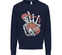 Un Maglione Con Il Teschio Che Suona Il Piping Uomo