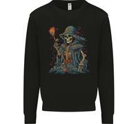 Un Maglione Con Teschio Di Mago Morto Vivente Uomo