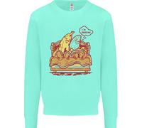 Un Maglione Per Bambini A Banana Nuda Fredda A Letto