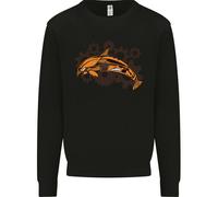 Un Maglione Sweatshirt Per Bambini Con Delfino Steampunk