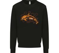 Un Maglione Sweatshirt Per Bambini Con Delfino Steampunk
