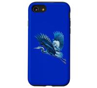 Un magnifico airone azzurro in volo - Disegno Artistico Custodia per iPhone SE (2020) / 7/8