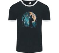 Un Mago Looking a Una Fantasia Luna Warlock Uomo Ringer Fotl