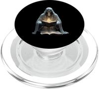 Un Mantello Spettrale Indossare Scheletro Libro Amante PopSockets PopGrip per MagSafe