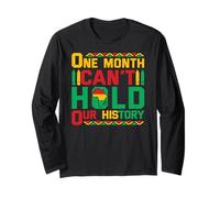 Un Mese Non può Contenere la Nostra Storia BLM Tee Black History Month Maglia a Manica