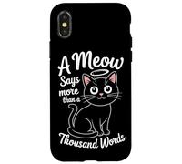 Un miao dice più di mille parole Custodia per iPhone X/XS