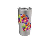 Un miscuglio di pezzi di puzzle! Bicchiere termico in acciaio inox doppia parete