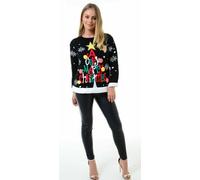 Un Molto Buon Natale Donna Uomo Felpa Maglia Multi Pompon