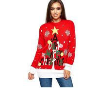 Un Molto Buon Natale Donna Uomo Felpa Maglia Multi Pompon