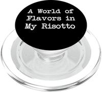 Un mondo di sapori nel mio risotto Risotto Divertente Minimalista PopSockets PopGrip per MagSafe