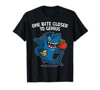 Un morso più vicino a Genius Smart Shark Back to School Kids Maglietta